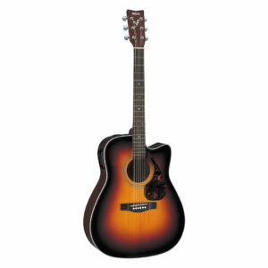 YAMAHA FX370C TBS CHITARRA ACUSTICA 4/4 ELETTRIFICATA SPALLA MANCANTE EQ 3 BANDE + AMF COLORE BROWN SUNBURST