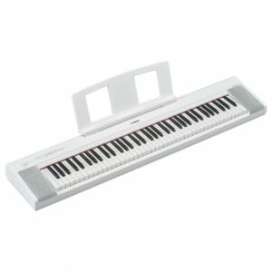 YAMAHA NP35 WHITE PIAGGERO PIANOFORTE DIGITALE PORTATILE 76 TASTI BIANCO