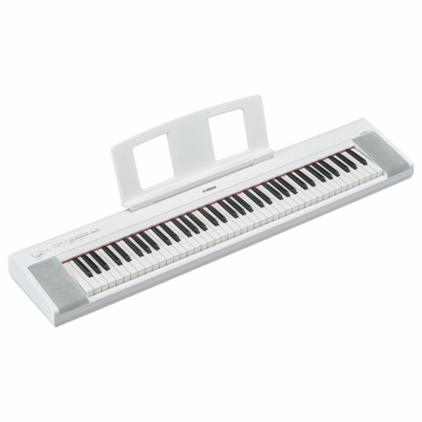 YAMAHA NP35 WHITE PIAGGERO PIANOFORTE DIGITALE PORTATILE 76 TASTI BIANCO