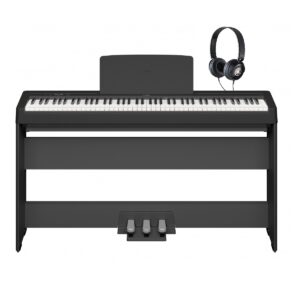 YAMAHA P145 BUNDLE STAGE PIANO MOBILE STAND L100 PEDALIERA LP5A LEGGIO E CUFFIA HPH50