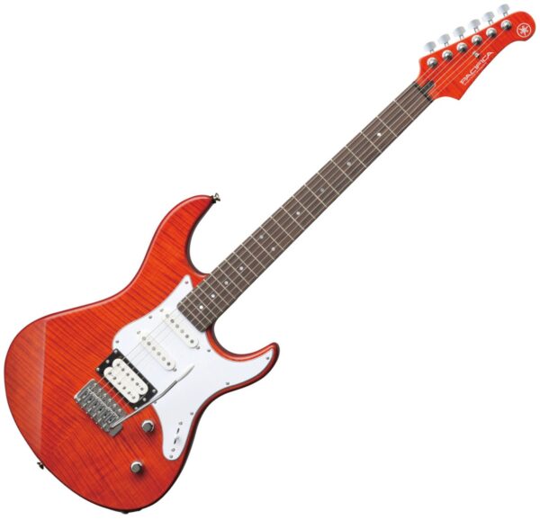 YAMAHA PACIFICA 212 VFM CHITARRA ELETTRICA 22 TASTI TOP IN ACERO FIAMMATO CARAMEL BROWN
