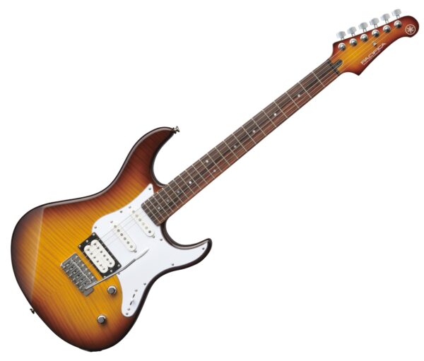 YAMAHA PACIFICA 212 VFM TBS CHITARRA ELETTRICA 22 TASTI TOP ACERO FIAMMATO TOBACCO BROWN SUNBURST