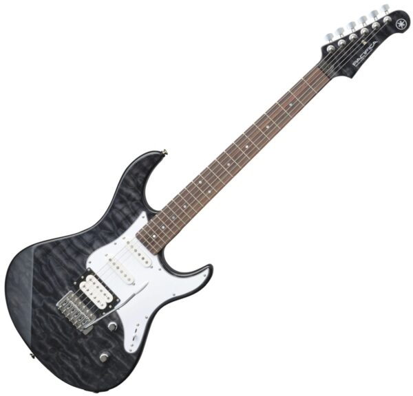 YAMAHA PACIFICA 212 VQM CHITARRA ELETTRICA 22 TASTI TOP IN ACERO TRAPUNTATO TRANSLUCENT BLACK