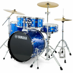 YAMAHA RYDEEN STANDARD FINE BLUE BATTERIA ACUSTICA BLU CON HARDWARE + PIATTI PAISTE 101