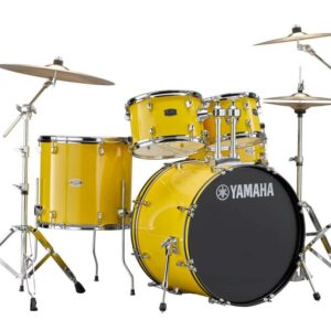 YAMAHA RYDEEN STANDARD MELLOW YELLOW BATTERIA ACUSTICA GIALLA CON HARDWARE + PIATTI PAISTE 101 COLORE GIALLO