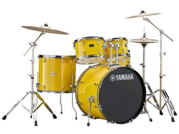 YAMAHA RYDEEN STANDARD MELLOW YELLOW BATTERIA ACUSTICA GIALLA CON HARDWARE + PIATTI PAISTE 101 COLORE GIALLO