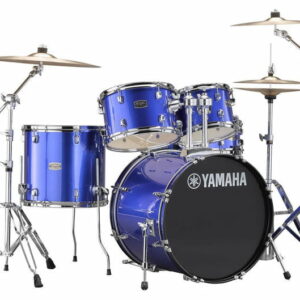YAMAHA RYDEEN STUDIO BLUE BATTERIA ACUSTICA BLU CON HARDWARE + PIATTI PAISTE 101 COLORE BLU