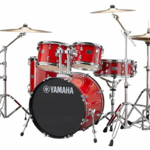 YAMAHA RYDEEN STUDIO HOT RED BATTERIA ACUSTICA ROSSA CON HARDWARE + PIATTI PAISTE 101 COLORE ROSSO