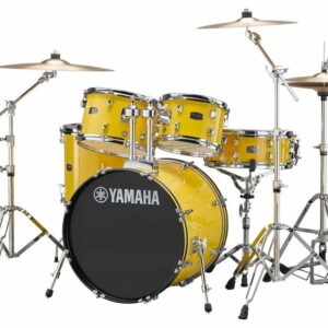 YAMAHA RYDEEN STUDIO YELLOW BATTERIA ACUSTICA GIALLO CON HARDWARE + PIATTI PAISTE 101 COLORE GIALLO