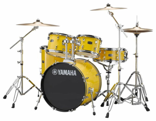 YAMAHA RYDEEN STUDIO YELLOW BATTERIA ACUSTICA GIALLO CON HARDWARE + PIATTI PAISTE 101 COLORE GIALLO