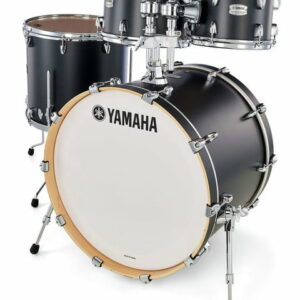 YAMAHA TMP2F4 TOUR CUSTOM STANDARD BATTERIA ACUSTICA BK BLACK PIATTI E RULLANTE NON COMPRESI COLORE NERO LIQUIRIZIA