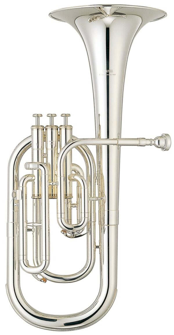 YAMAHA YAH-203 S SILVER FLICORNO CONTRALTO IN SIB ALTO PLACCATA ARGENTO + CUSTODIA E BOCCAGLIO