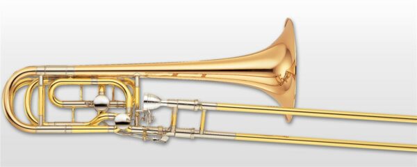 YAMAHA YBL-822G XENO BASS TROMBONE TONO Bb,F,D PLACCATO ORO IN OTTONE + ASTUCCIO E BOCCHINO