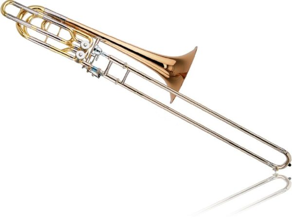 YAMAHA YBL-822GE BASS TROMBONE TONO Bb,F,Eb IN OTTONE + CUSTODIA E BOCCHINO