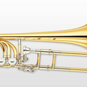 YAMAHA YBL-830G XENO BASS TROMBONE IN CHIAVE Bb, F, D , GB LACCATO IN OTTONE DORATO