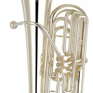 YAMAHA YEB-621s SILVER TUBA PROFESSIONALE IN Bb IN OTTONE CHIAVE TUBA Bb DIAMETRO CAMPANA 366mm COLORE ARGENTO