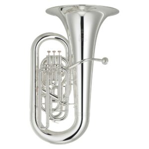 YAMAHA YEB-632S 02 SILVER TUBA IN Eb IN OTTONE CHIAVE TUBA Eb DIAMETRO CAMPANA 446mm COLORE ARGENTO