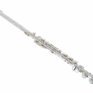 YAMAHA YFL-412 FLAUTO TRAVERSO CON PIEDE A C PLACCATO IN ARGENTO + CUSTODIA E ACCESSORI