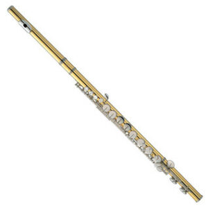 YAMAHA YFL-A42102 FLAUTO TRAVERSO CONTRALTO IN G CON CORPO E PIEDI IN OTTONE DORATO + CUSTODIA E ACCESSORI