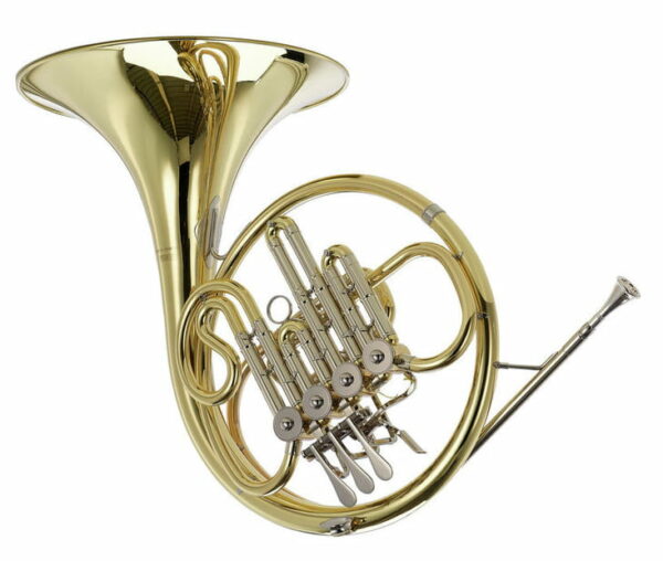 YAMAHA YHR-322 II Bb CORNO FRANCESE LACCATO ORO IN OTTONE + CUSTODIA E BOCCAGLIO