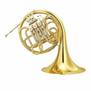 YAMAHA YHR-567GB CORNO DOPPIO FRANCESE IN CHIAVE F,Bb PLACCATO ORO IN OTTONE + ASTUCCIO E BOCCAGLIO 32C4