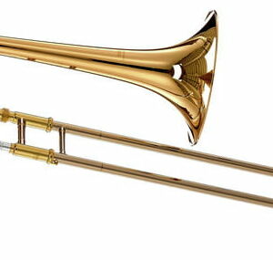 YAMAHA YSL-448 GE II TROMBONE TENERO IN Bb / F LACCATO TRASPARENTE IN OTTONE DORATO + CUSTODIA E BOCCHINO