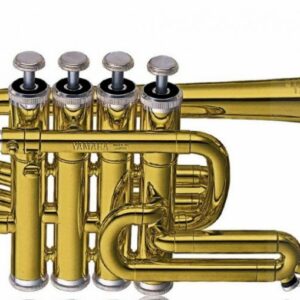 YAMAHA YTR-6810 TROMBA PICCOLA IN SIB LACCATO ORO IN OTTONE + CUSTODIA E BOCCAGLIO