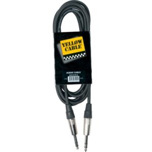 YELLOW CABLE K15-3 CAVO AUDIO JACK STEREO – JACK STEREO SCHERMATO 3 METRI