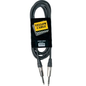 YELLOW CABLE K15-6 CAVO AUDIO JACK STEREO – JACK STEREO SCHERMATO 6 METRI