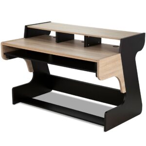 ZAOR MIZA 88 FLEX BLACK OAK STUDIO DESK SCRIVANIA DA STUDIO CON RACK 19″ 6U
