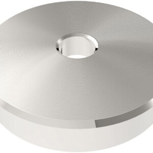 ZOMO 45 RPM ADAPTER PUCK ADATTATORE UNIVERSALE 7″ PER GIRADISCHI 33 – 45 GIRI IN METALLO COLORE ARGENTO
