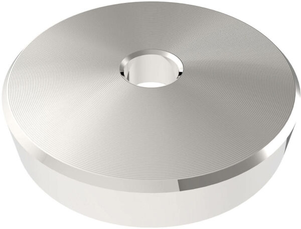 ZOMO 45 RPM ADAPTER PUCK ADATTATORE UNIVERSALE 7" PER GIRADISCHI 33 - 45 GIRI IN METALLO COLORE ARGENTO