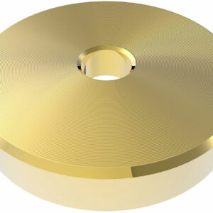 ZOMO 45 RPM ADAPTER PUCK ADATTATORE UNIVERSALE 7″ PER GIRADISCHI 33 – 45 GIRI IN METALLO COLORE ORO