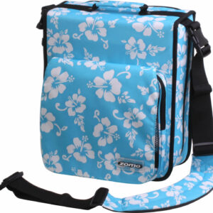 ZOMO CD LARGE PREMIUM BORSA PER 236 CD LIMITED EDITION FLOWER BLU