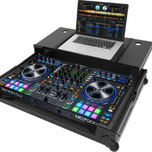 ZOMO MC7000 PLUS NSE FLIGHT CASE PROFESSIONALE PER DENON MC7000 CON LAPTOP COLORE NERO