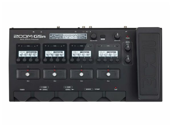 ZOOM G5N PEDALIERA MULTIEFFETTO CHITARRA 4 STOMP BOX + PEDALE ESPRESSIONE + ACCORDATORE