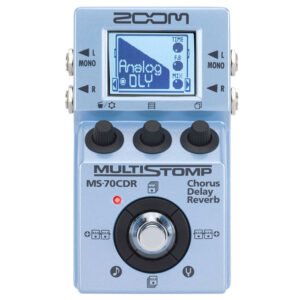 ZOOM MS70CDR EFFETTO CHORUS DELAY RIVERBERO A PEDALE PER CHITARRA + ACCORDATORE CROMATICO