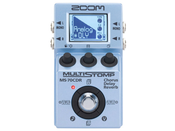 ZOOM MS70CDR EFFETTO CHORUS DELAY RIVERBERO A PEDALE PER CHITARRA + ACCORDATORE CROMATICO