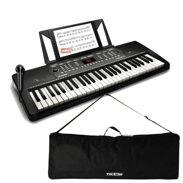 Alesis harmony 54 con leggio e alimentatore