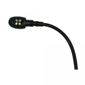 AMERICAN AUDIO MINI LAMPADA LED CONNETTORE BNC 4 LEDS PER MIXER FLESSIBILE 39CM GOOSENECK LAMP