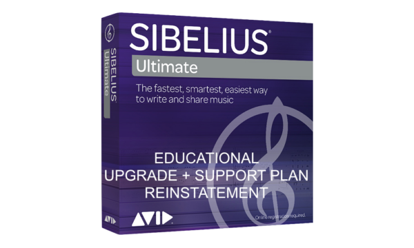Avid sibelius ultimate 1-year perpetual updates + support plan reinstatement education
