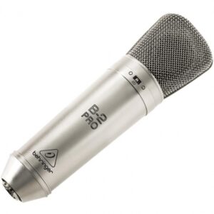 BEHRINGER B2-PRO MICROFONO STUDIO CONDENSATORE CARDIOIDE OMNIDIREZIONALE FIGURA 8 + CUSTODIA + SOSPENSIONE + ACCESSORI