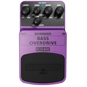 BEHRINGER BOD400 BASS OVERDRIVE PEDALE EFFETTO OVERDRIVE SUSTAINER PER BASSO ELETTRICO