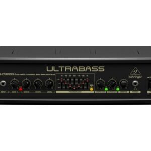 BEHRINGER BXD3000H ULTRABASS TESTATA PER BASSO 300 WATT COMPRESSORE DI-OUT EQUALIZZATORE 7 BANDE ANALIZZATORE FBQ