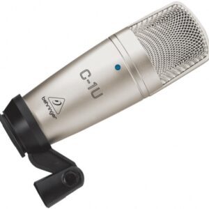 BEHRINGER C1U MICROFONO USB DA STUDIO A CONDENSATORE + SOSPENSIONE + CUSTODIA