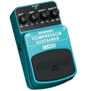 BEHRINGER CS400 COMPRESSOR SUSTAINER EFFETTO COMPRESSORE A PEDALE PER CHITARRA E BASSO