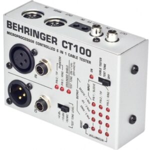 BEHRINGER CT100 CABLE TESTER PER CAVI TESTACAVI AUDIO + TEST TONE DOPPIA FREQUENZA