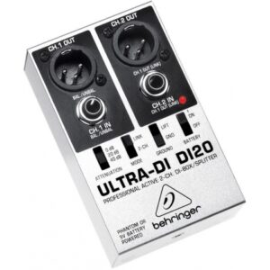 BEHRINGER DI20 ULTRA-DI PRO DI-BOX ATTIVA 2 CANALI O SPLITTER CONVERTE 2 LINE JACK A 2 XLR BILANCIATI