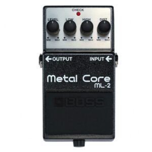 BOSS ML2 METAL CORE PEDALE SINGOLO DISTORSORE POTENTE AGGRESSIVO METALCORE