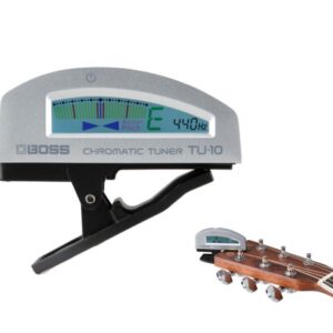 BOSS TU10 ACCORDATORE CLIP-ON SILVER